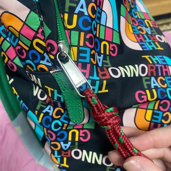Gucci X The North Face Backpack~ Green - Picture 6 of 7